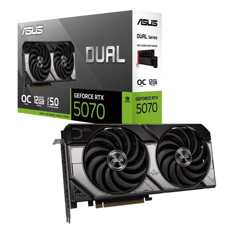 ASUS Dual GeForce RTX™ 5070 12GB GDDR7 OC Edition